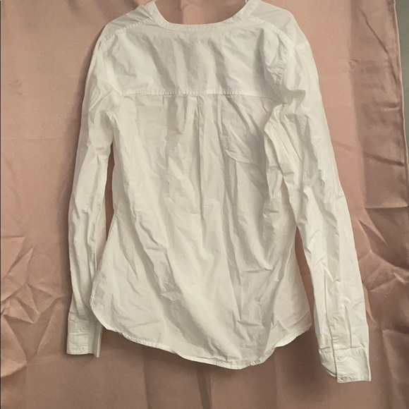 White embroidered button up. - Picture 2 of 4